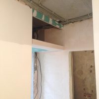 ceiling decoration with concrete mortar in the kitchen picture