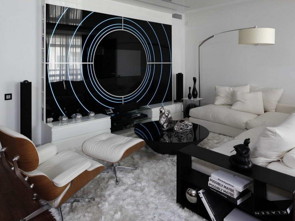 bright high-tech style apartment design