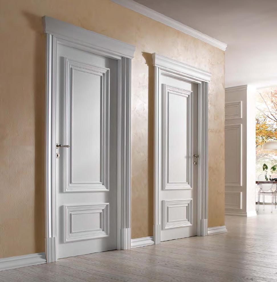 bright doors in a design with a touch of lemon