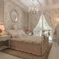 beautiful interior of the apartment in the style of shabby chic photo