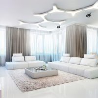 light sofa in the design of the hallway photo