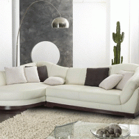 white sofa in the interior of the corridor picture