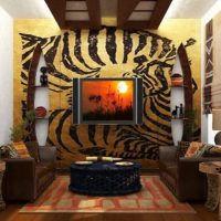 bright interior living room ethnic style picture