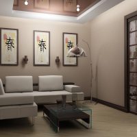 light decor hallway in japanese style picture