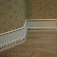 white aluminum baseboard in the interior of the house photo