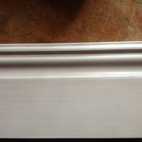 light aluminum skirting in the interior of the house photo