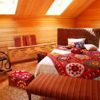 light bedroom design in ethnic style photo