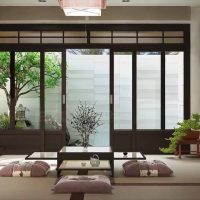 light Japanese-style living room interior photo