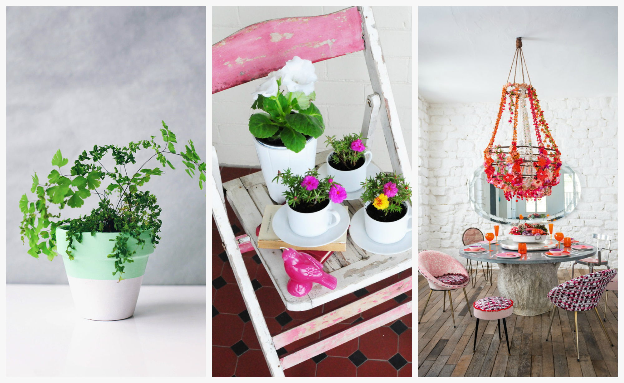 beautiful spring decor in the style of the hallway