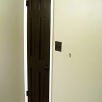 dark mahogany style living room doors picture