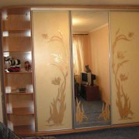 large wardrobe in the design of the corridor picture