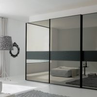 small wardrobe in the design of the bedroom photo