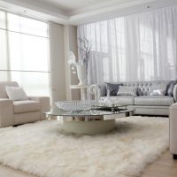 white sofa in the interior of the room photo