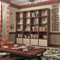 beautiful decor of the apartment in ethnic style picture