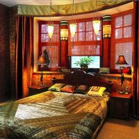 bright bedroom style ethnic style photo