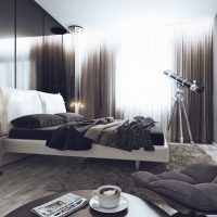 foto di design camera da letto ad alta tecnologia leggera