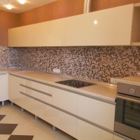 beautiful design of beige kitchen in country style picture