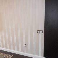 bright plastic baseboard in the interior of the house photo