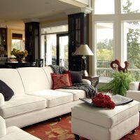 bright american style home interior photo