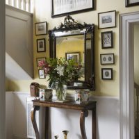 bright hallway style in chocolate color picture