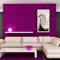 light corridor style in fuchsia color photo