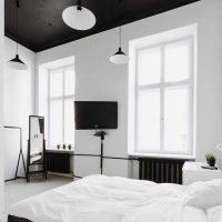 white walls in scandinavia style home decor photo