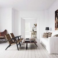 white walls in the decor of the hallway in the style of minimalism picture