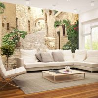 murals in the design of a room with a landscape picture photo