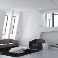 futurismo nell'arredamento dell'appartamento in foto a colori chiari