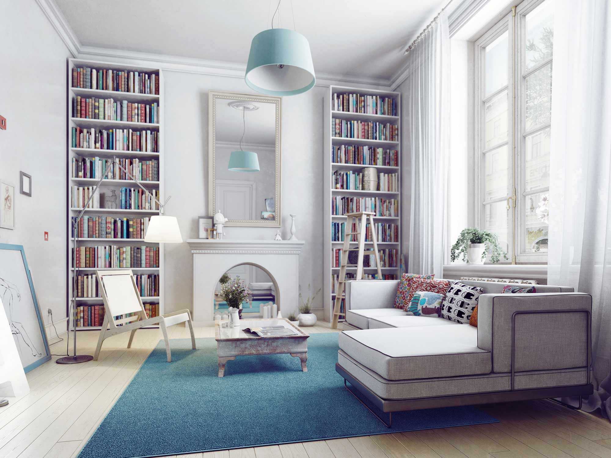 beautiful swedish style living room