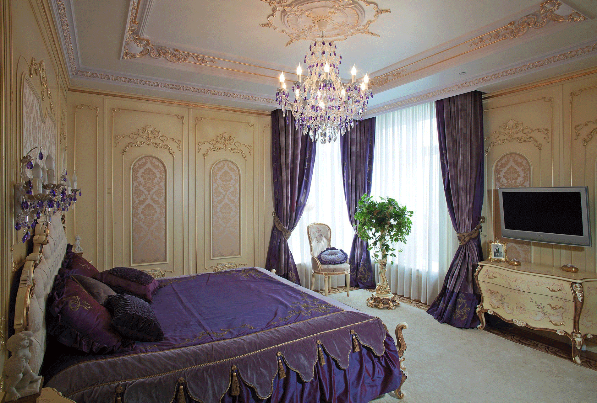 unusual baroque style apartment design