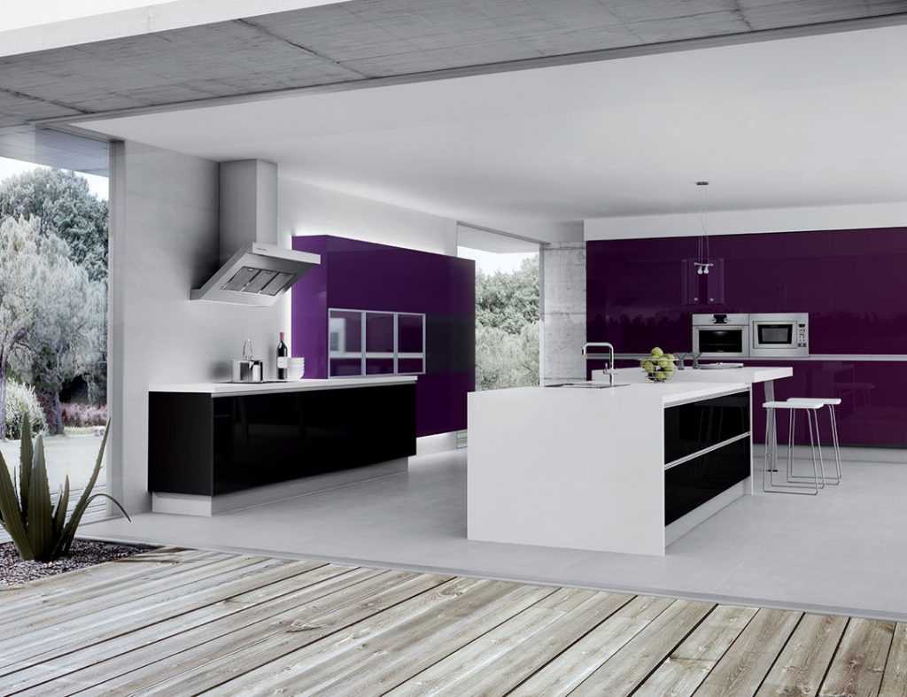 belle chambre design en violet