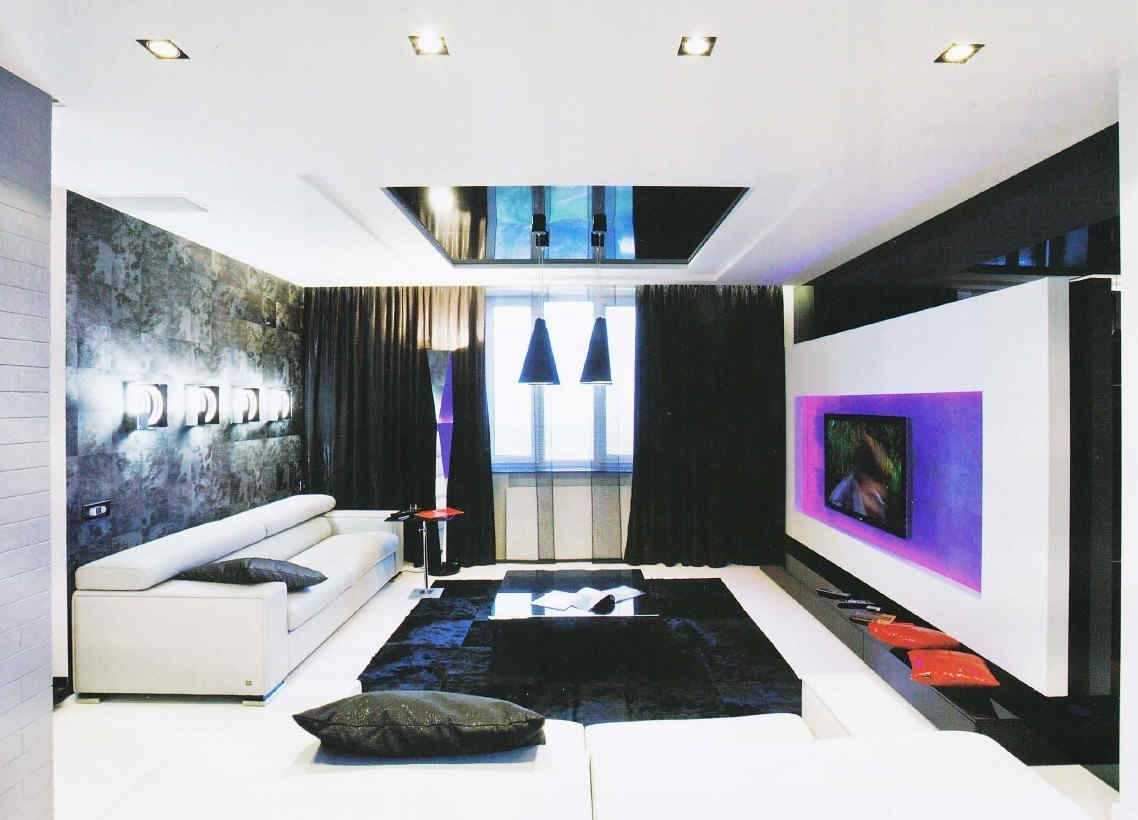 light decor of the avant-garde style bedroom