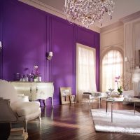 beautiful kitchen decor in violet color picture