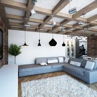 bright loft style apartment design
