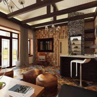 bright country style apartment design picture