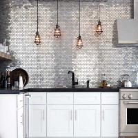light style kitchen in grunge style picture