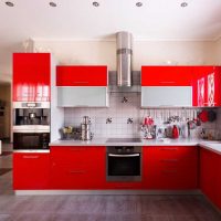 bright interior of luxury kitchen in modern style photo