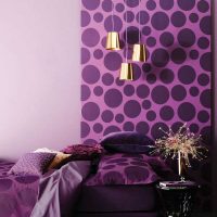 beautiful kitchen design in purple photo