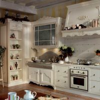 bright kitchen decor in provence style