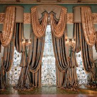 beautiful baroque bedroom interior photo