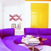 light purple sofa in the style of the living room photo