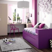 image d'appartement de style canapé violet foncé