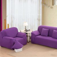 canapé violet clair dans le style de l'image du couloir