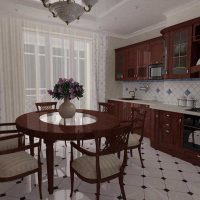 dark style luxury kitchen in classic style picture