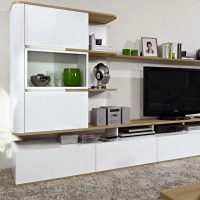 bright white furniture in the interior of the apartment picture