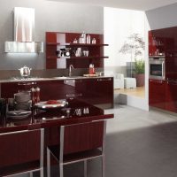 bright burgundy color in the style of the house picture