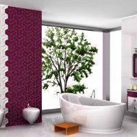 saturated burgundy color in the interior of the kitchen picture