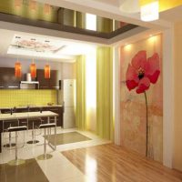bright design of luxury kitchen in modern style photo