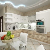 light design of luxury kitchen in classic style picture